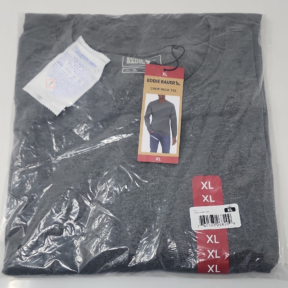 Eddie Bauer Charcoal Crew Neck Tee XL‎